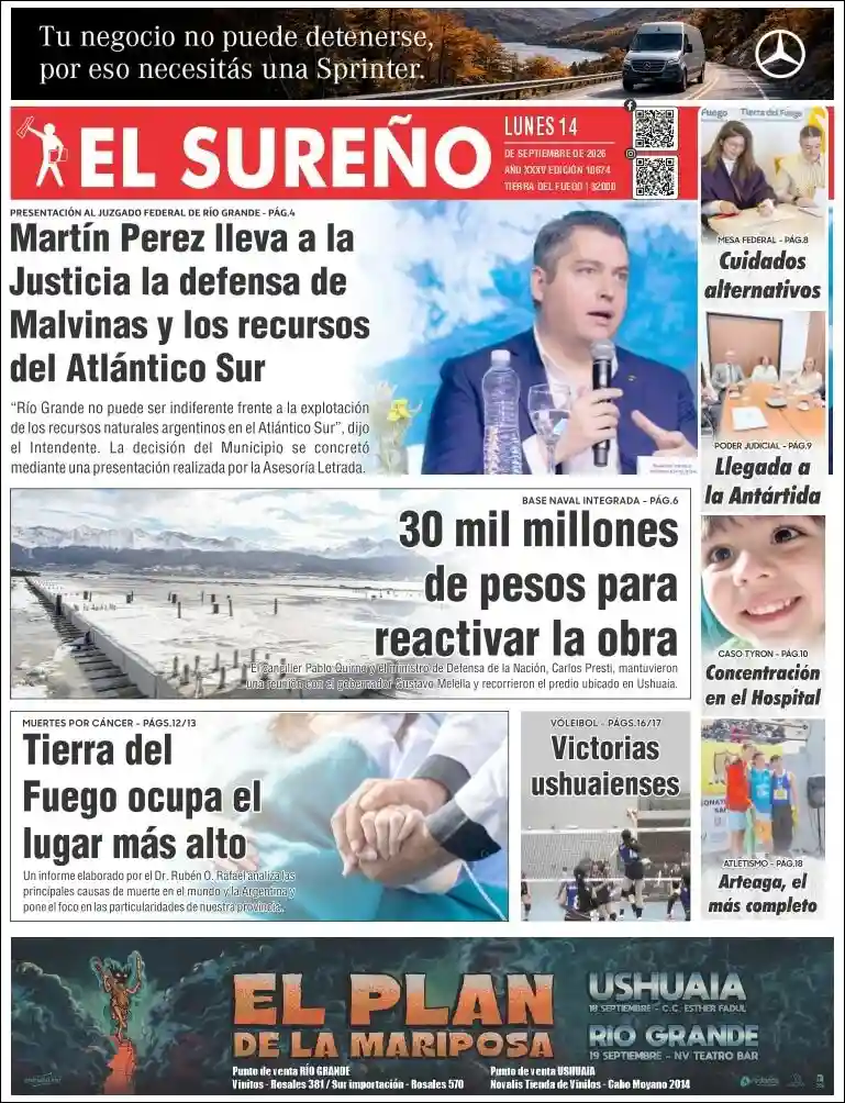Estudios Max | RADIO ESPERANZA DIGITAL - Tapa del diario El Sureño